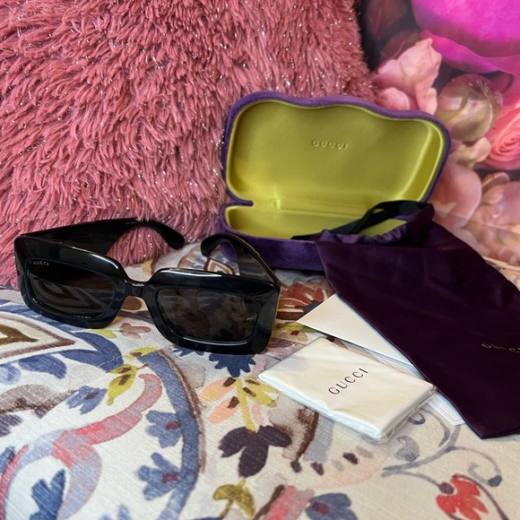 Gucci Accessories - Gucci Rectangular Sunglasses